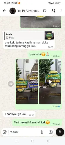 Testimonial Papan Bunga Pernikahan kotadukuh