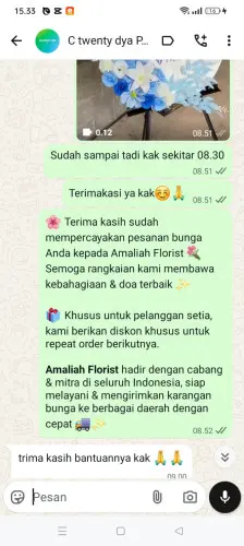 Testimonial Standing Flower kotadukuh