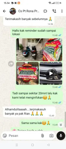 Testimonial Papan Bunga kotadukuh